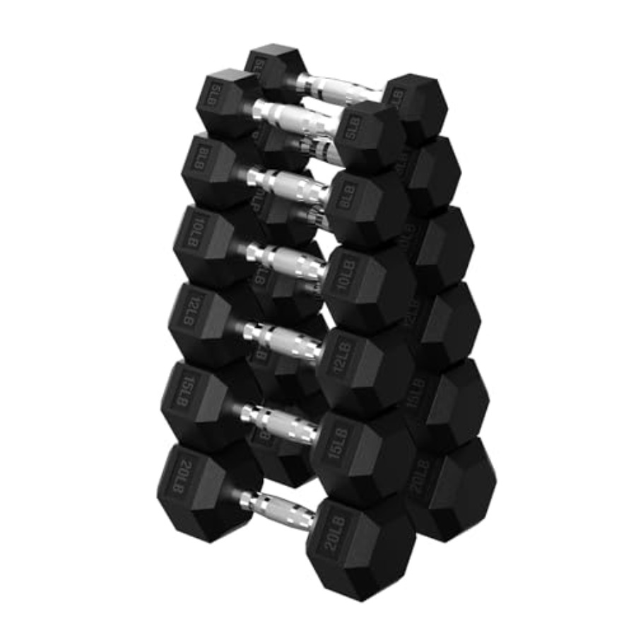 Hex Dumbbell Set - Conjunto de Halteres Hexagonais de 45-480