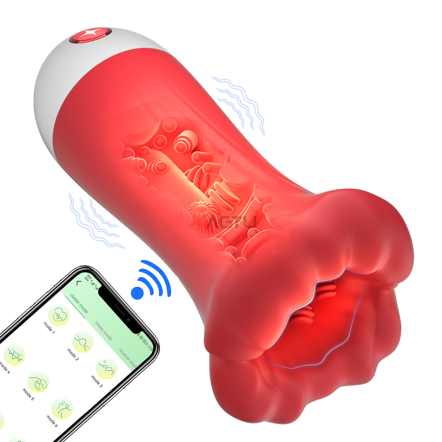 Home Gym App - APP Controle Masculino Automático Mastubator, Garganta