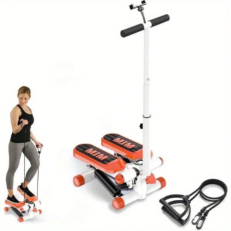 Home Gym Resistance Machine - Mini Stepper com Faixas de Resistência