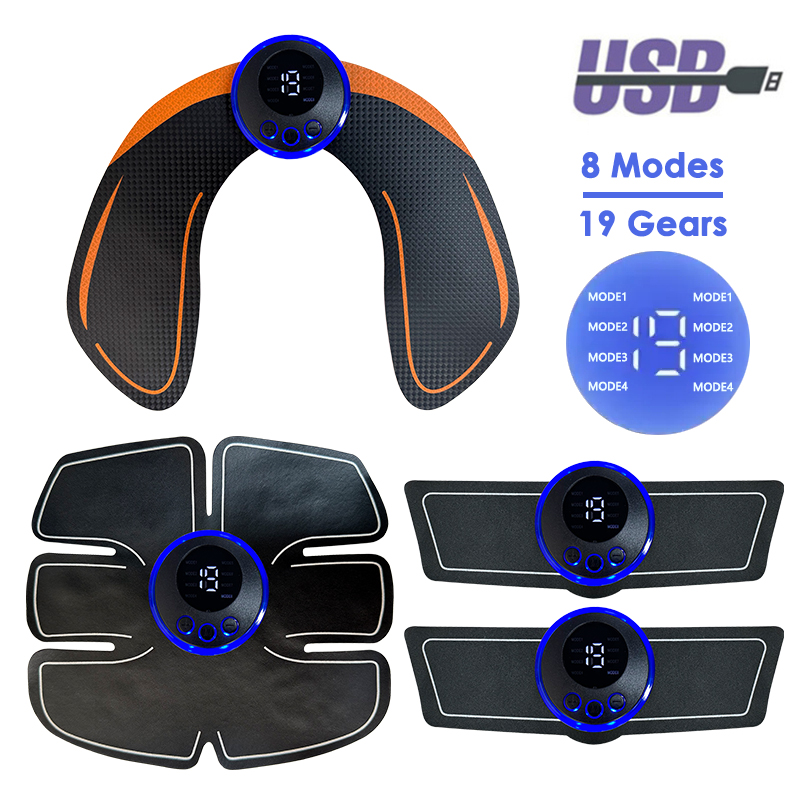 Home Gym App - Massageador Estimulador Muscular Elétrico, Abdome, Nádegas,