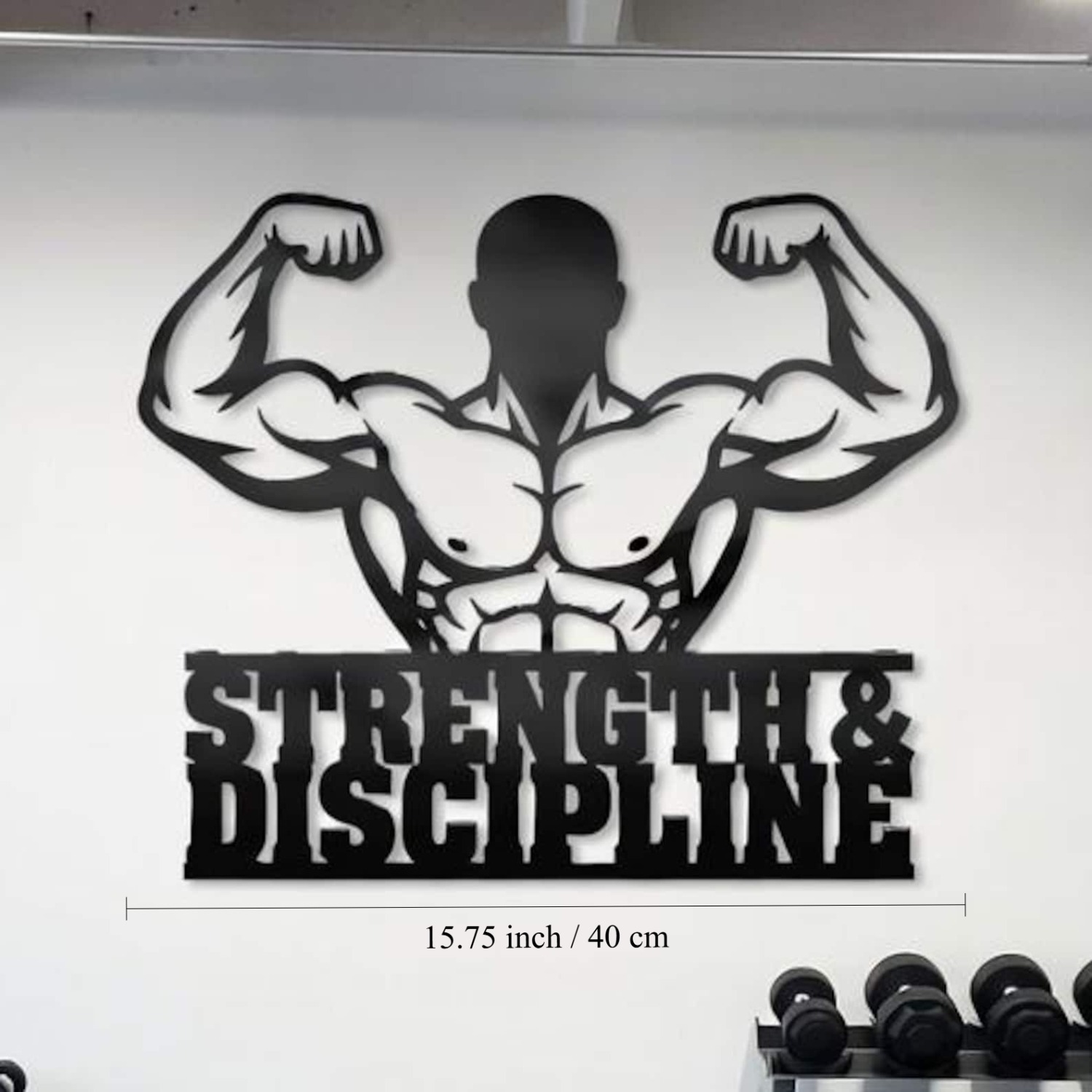 Home Gym In Garage - CIFBUY Arte de Parede em Ferro