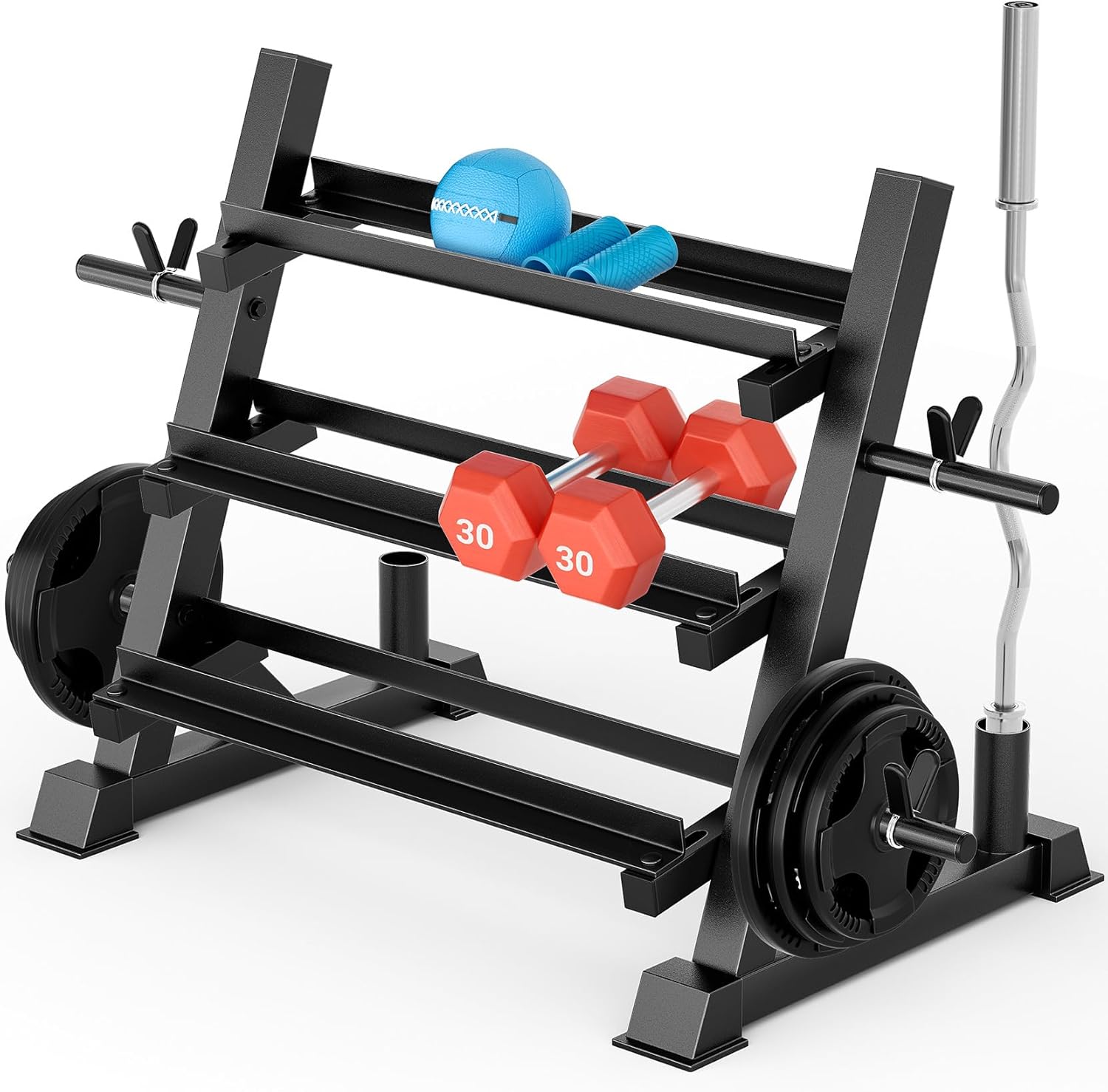 Home Gym Training - Suporte para Halteres Ajustável e Multifuncional