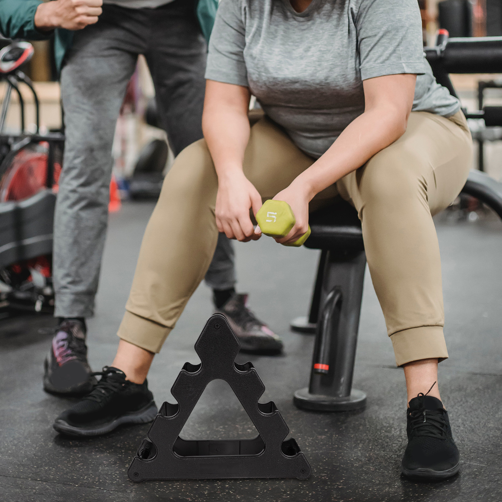 Home Gym Design Ideas - Suporte para Halteres de Três Níveis,