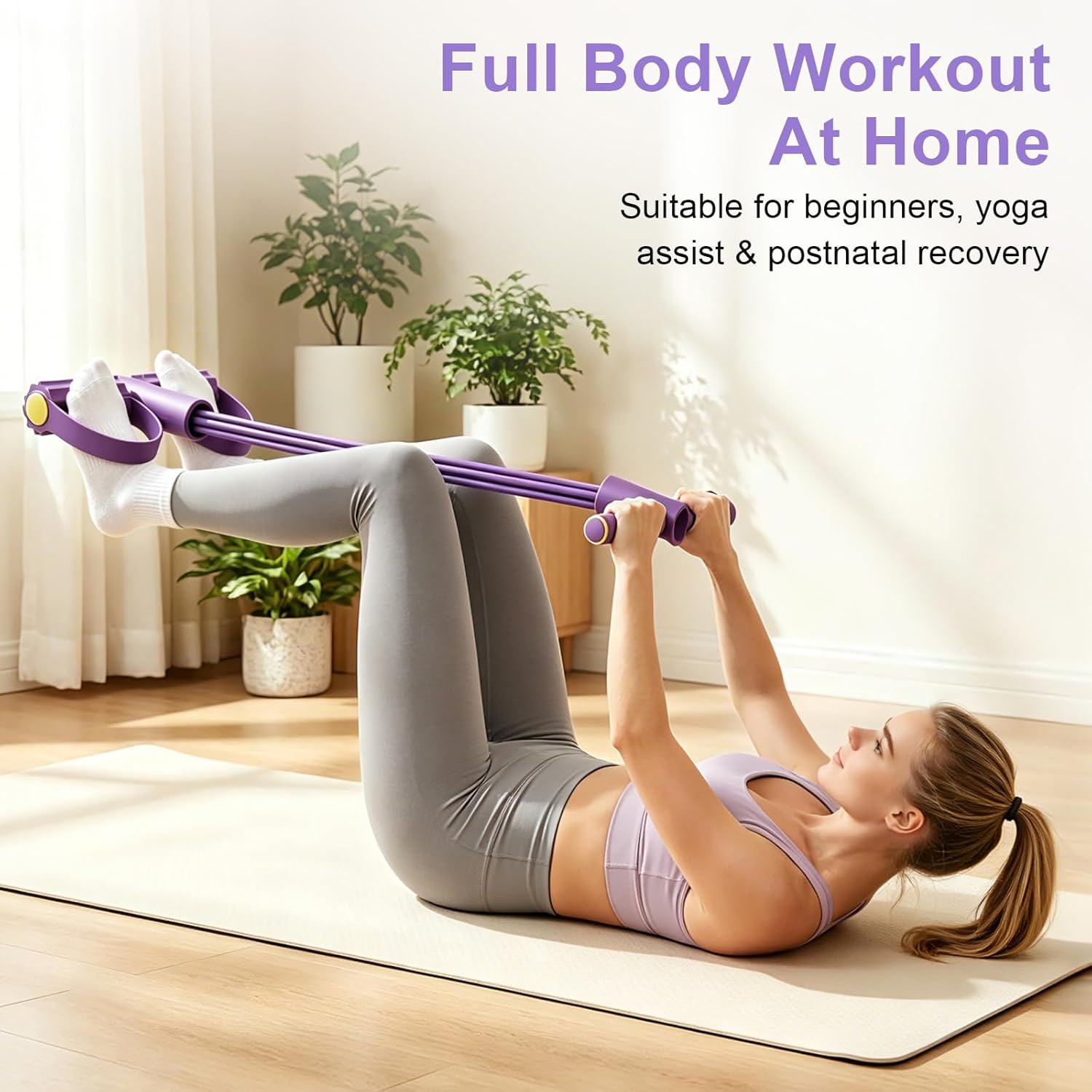 Home Gym Resistance Machine - Faixa de Resistência Multifuncional de 4