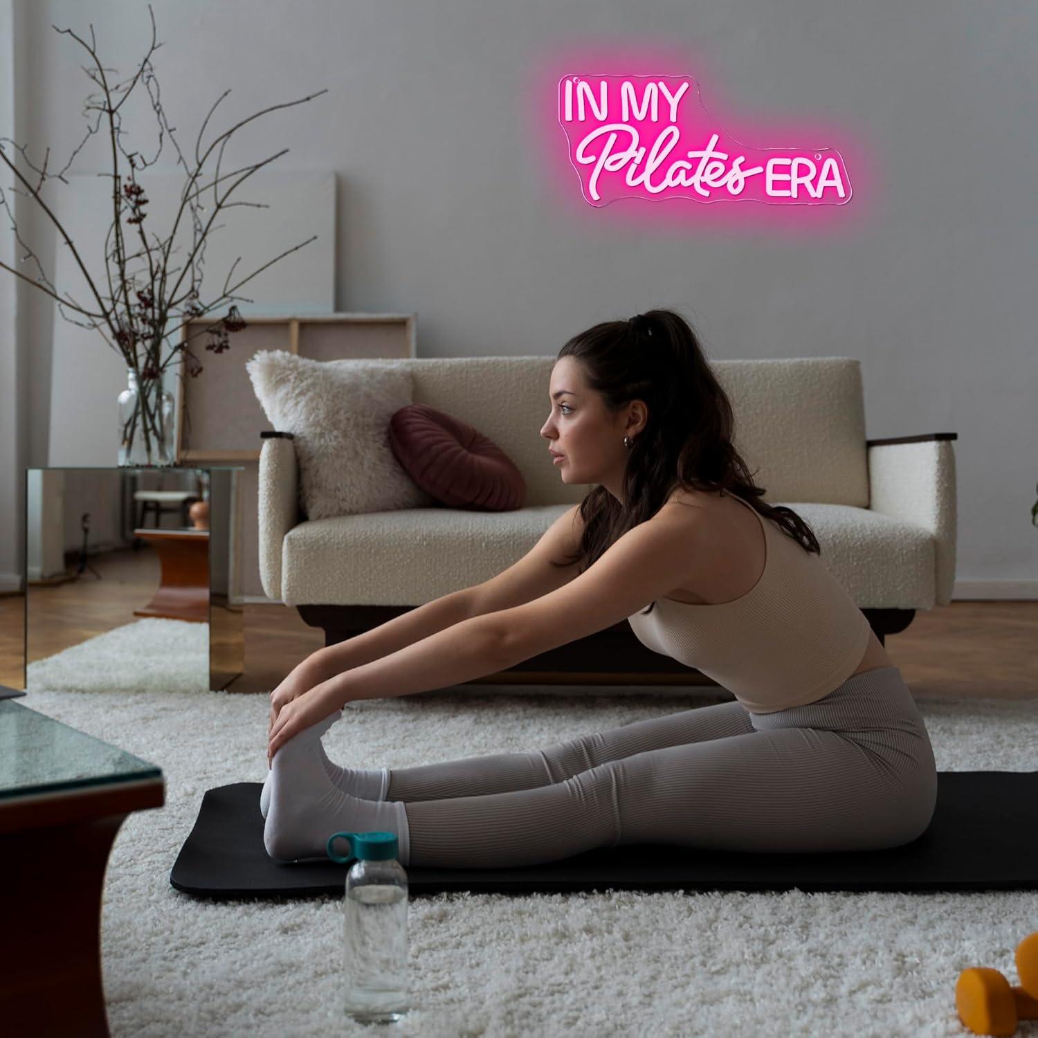 Letreiro Neon 'In My Pilates E - Home Gym Yoga Room avaliação e preço