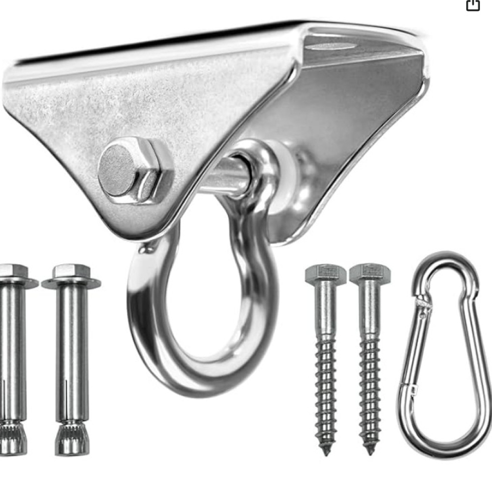 Kit de Ganchos Giratórios de A - Yoga Trapeze Swing avaliação e preço