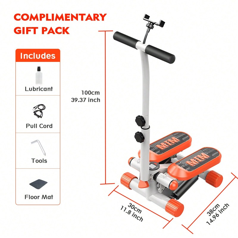 Mini Stepper com Faixas de Res - Home Gym Resistance Machine avaliação e preço