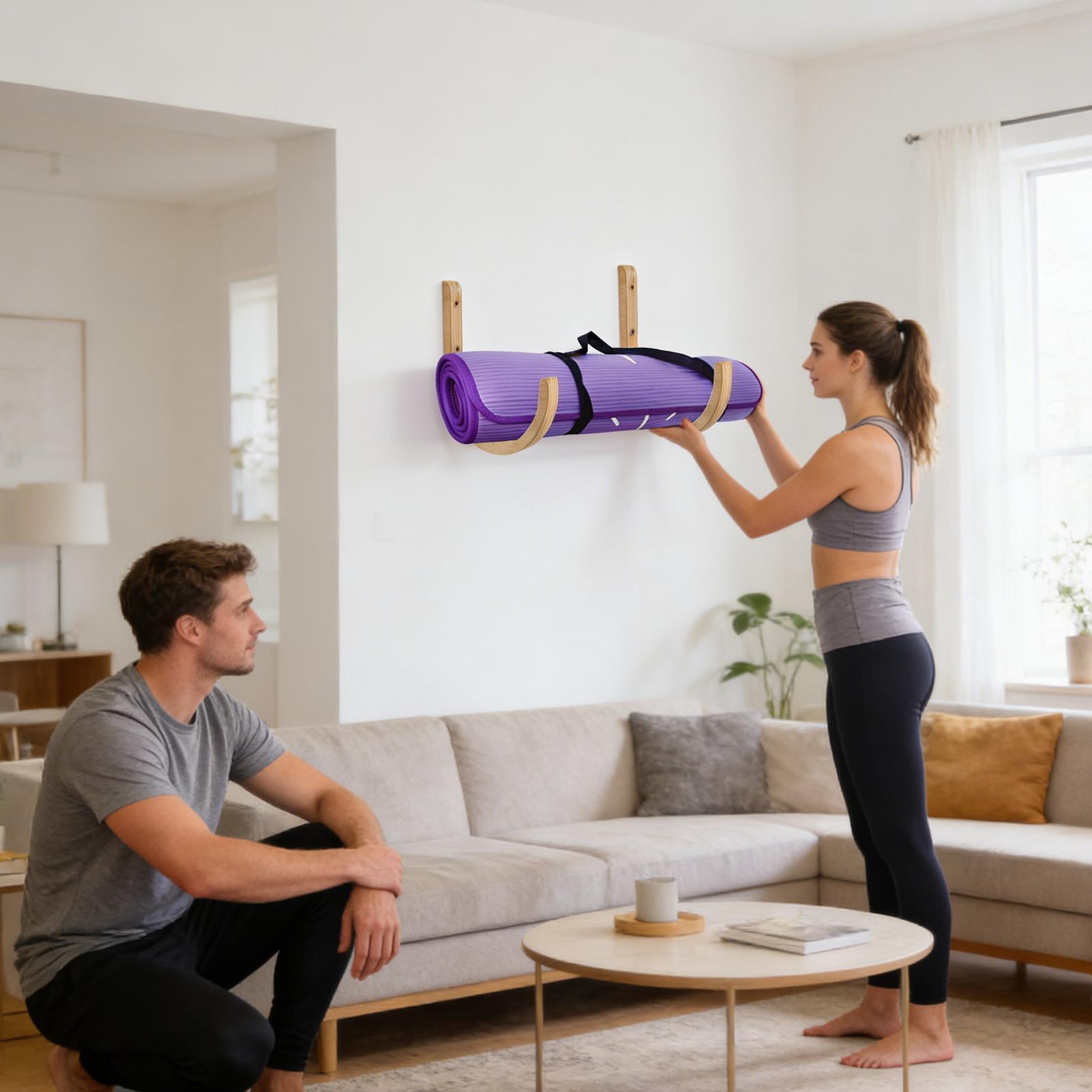 Organizador de tapete de ioga, - Home Gym Yoga Storage avaliação e preço