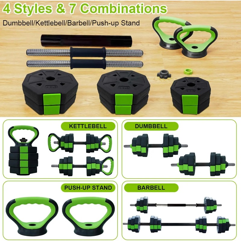 Conjunto de halteres ajustávei - Home Gym Dumbbell Set avaliação e preço