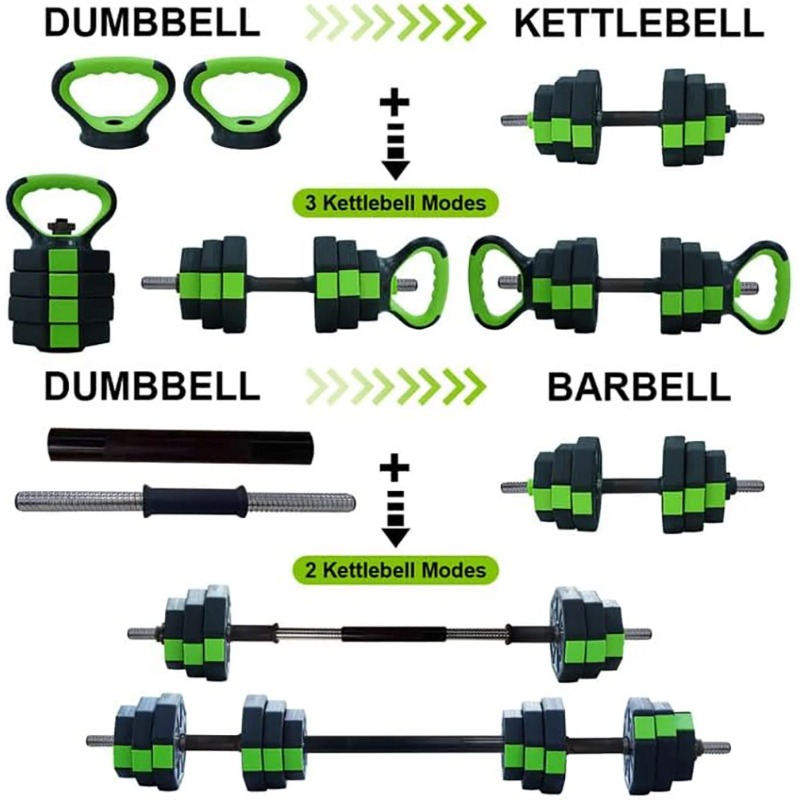 Conjunto de halteres ajustávei - Home Gym Dumbbell Set avaliação e preço