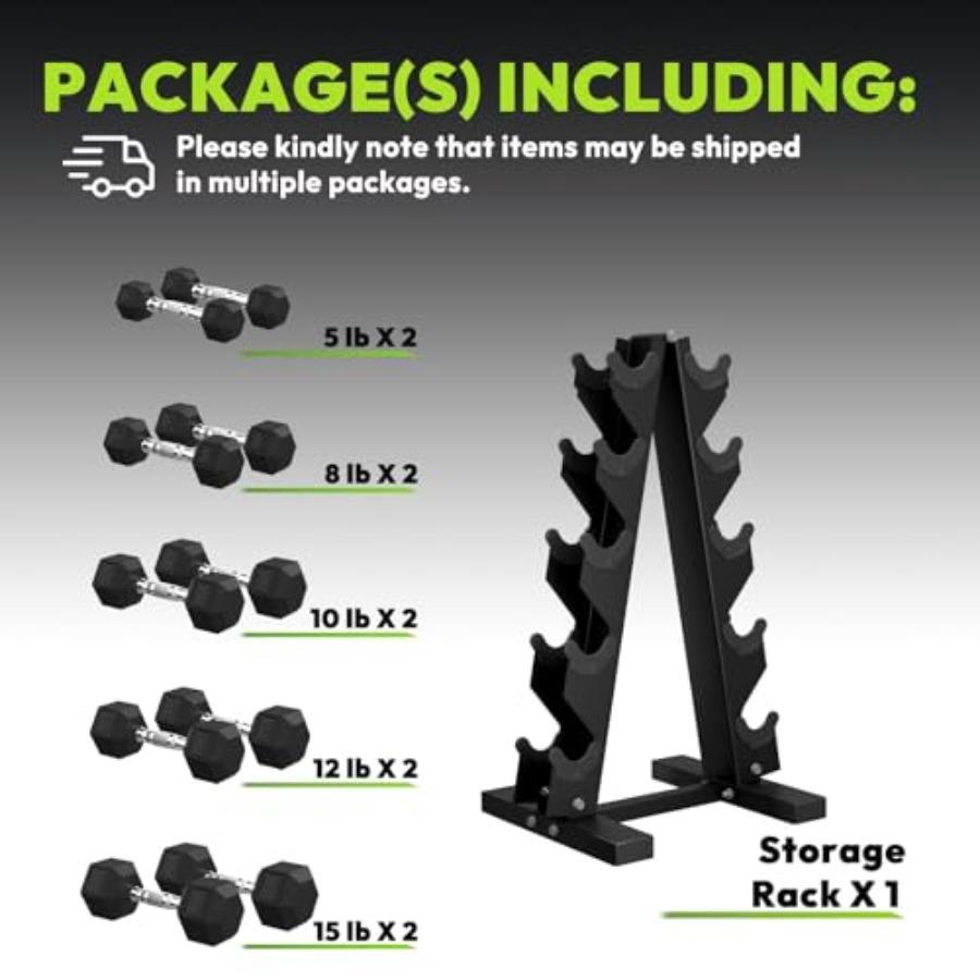 Conjunto de Halteres Hexagonai - Hex Dumbbell Set avaliação e preço