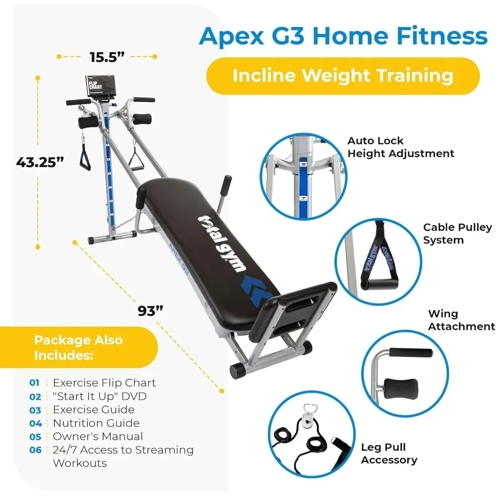 APEX Versátil Indoor Home Gym  - Home Gym Total Fitness avaliação e preço