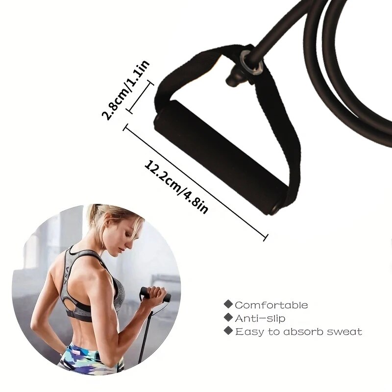 Faixas de resistência com alça - Home Gym Tools avaliação e preço
