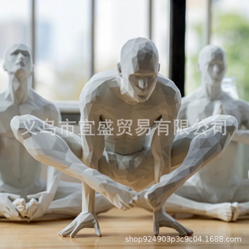 Estatueta de homem de yoga min - Home Gym Yoga Room avaliação e preço