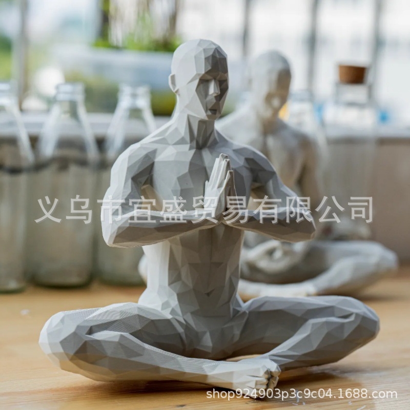 Estatueta de homem de yoga min - Home Gym Yoga Room avaliação e preço