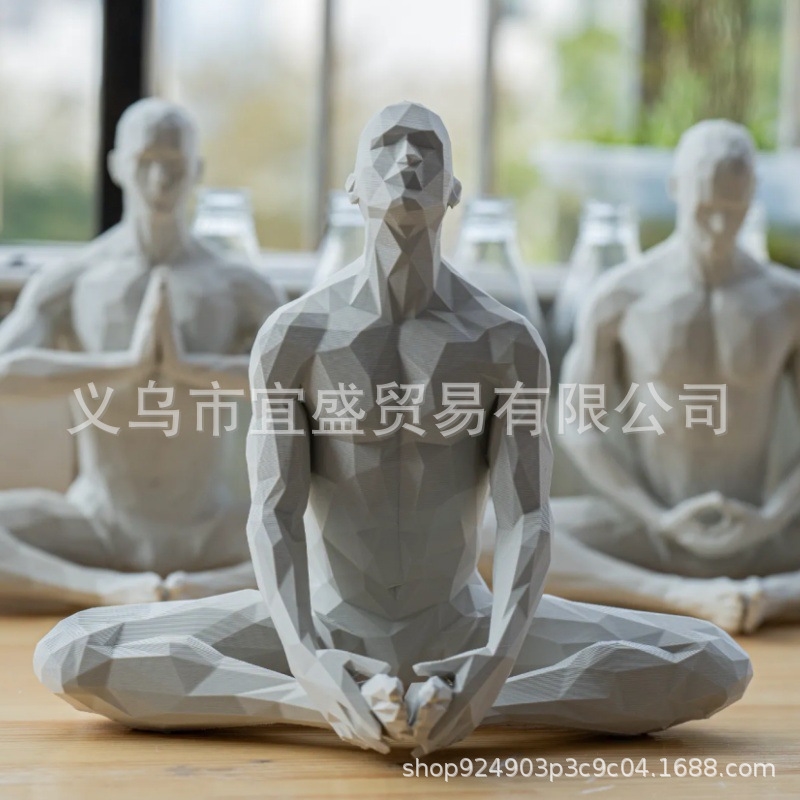 Estatueta de homem de yoga min - Home Gym Yoga Room avaliação e preço