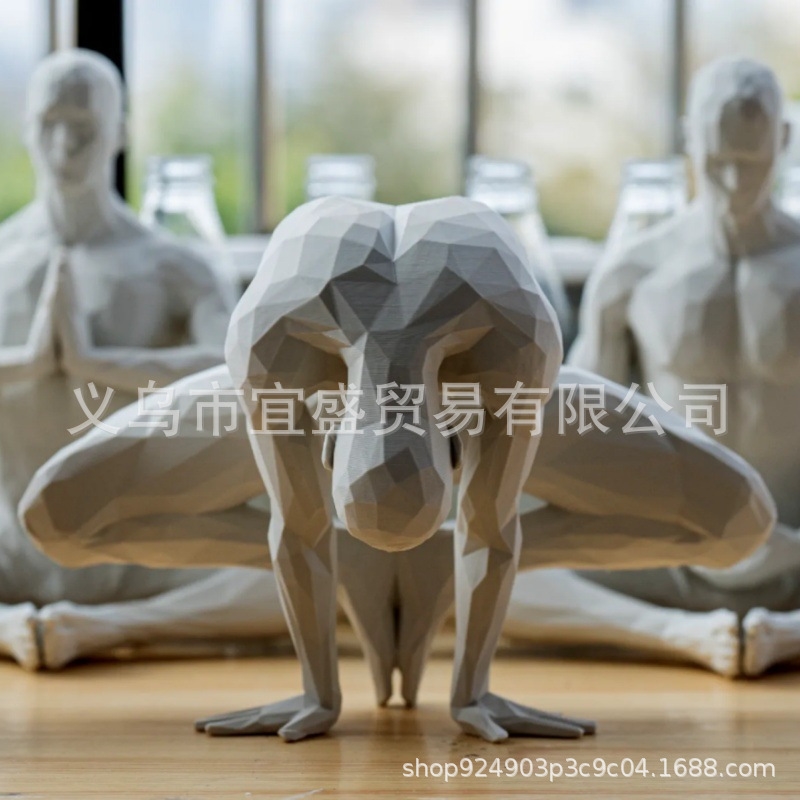 Estatueta de homem de yoga min - Home Gym Yoga Room avaliação e preço