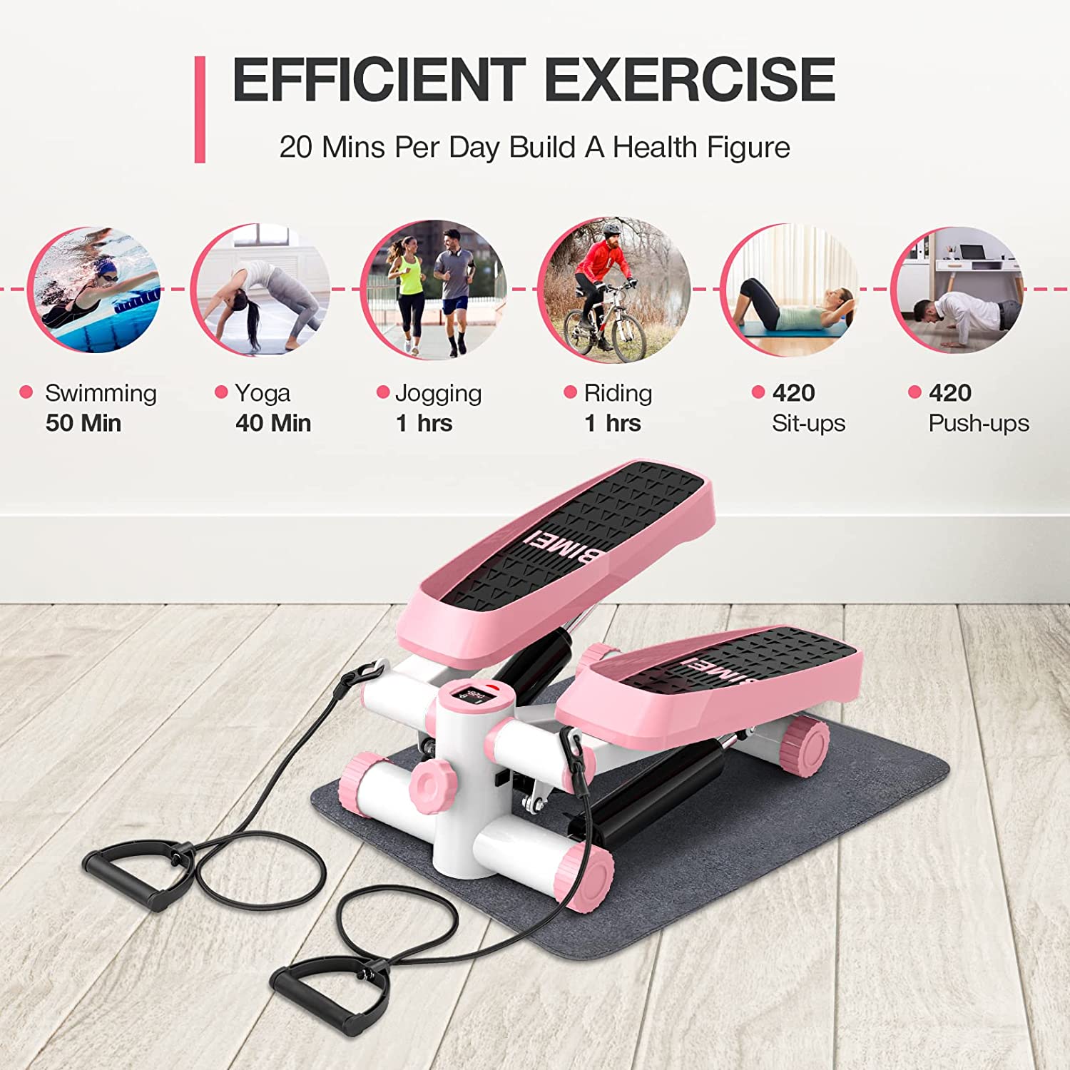 Mini Stepper Portátil para Exe - Home Gym Resistance Machine avaliação e preço