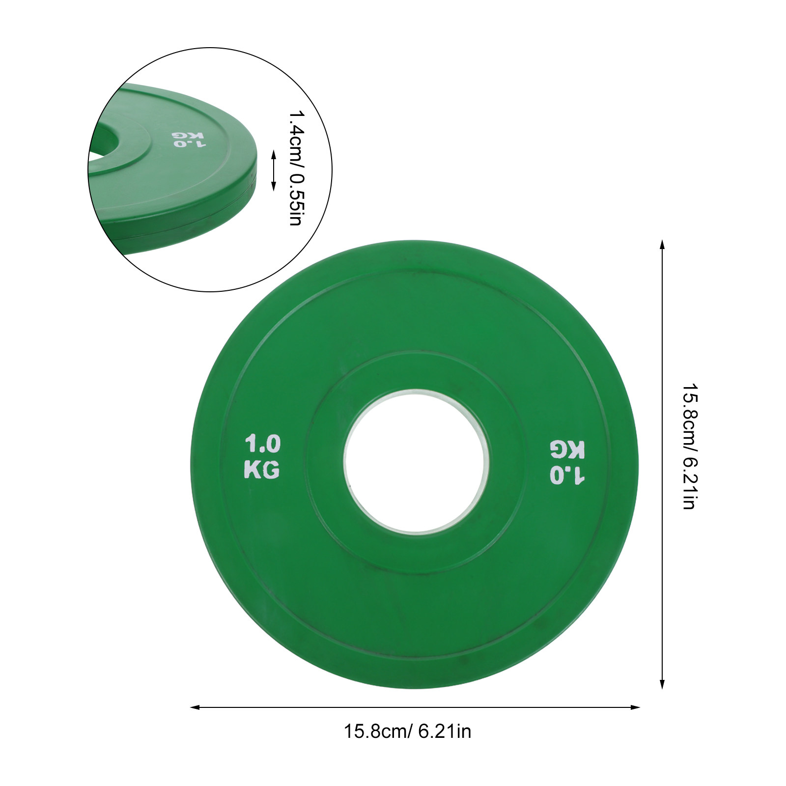 Discos de Borracha de 1Kg para - Weight Plate Bumper avaliação e preço
