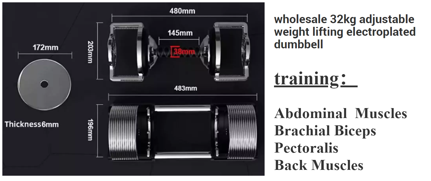 Preço de fábrica de aço carbon - Home Gym Dumbbell Set avaliação e preço