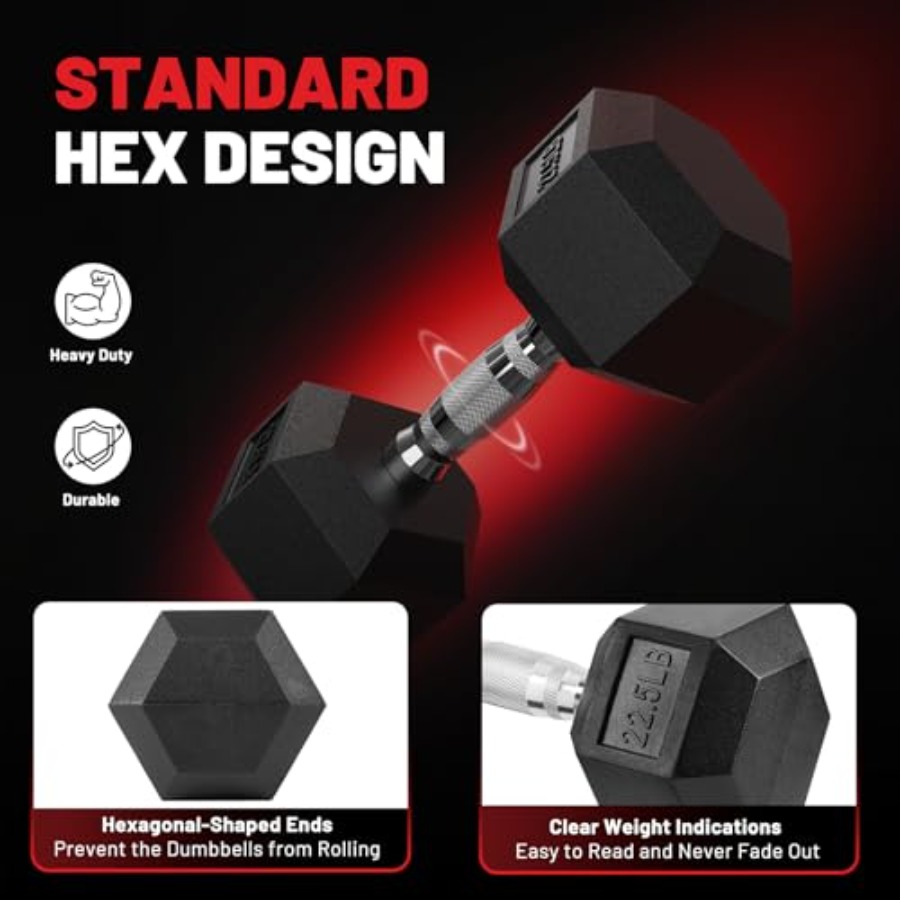 Conjuntos de Halteres Hexagona - Hex Dumbbell Set avaliação e preço